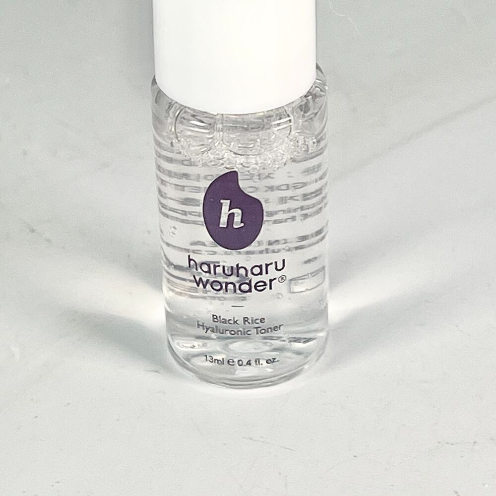 HaruHaru Wonder Black Rice Hyaluronic Acid Toner Travel .4 fl oz 13ml New
